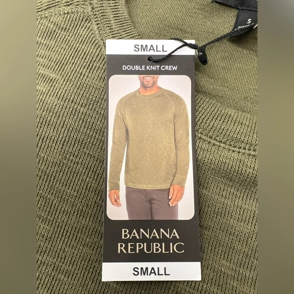 BANANA Republic Men's Double Knit Long Sleeve Crewneck Shirt - S